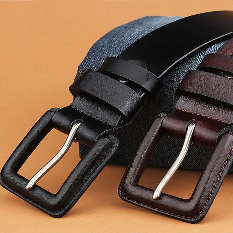 Full Grain Cowhide Leather Man Real Leather Belt Article: BT-ML015 - Image 5