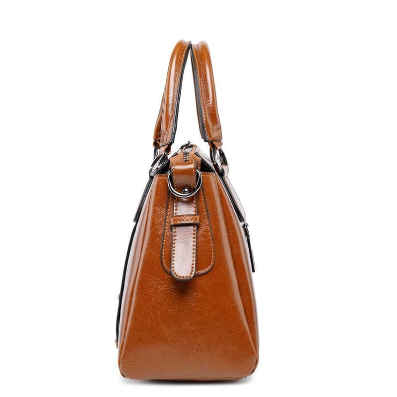 Tote Bag for Women Large Shoulder Handbag Work Full Grain Cowhide Leather Article: HT-FL010 - Image 4