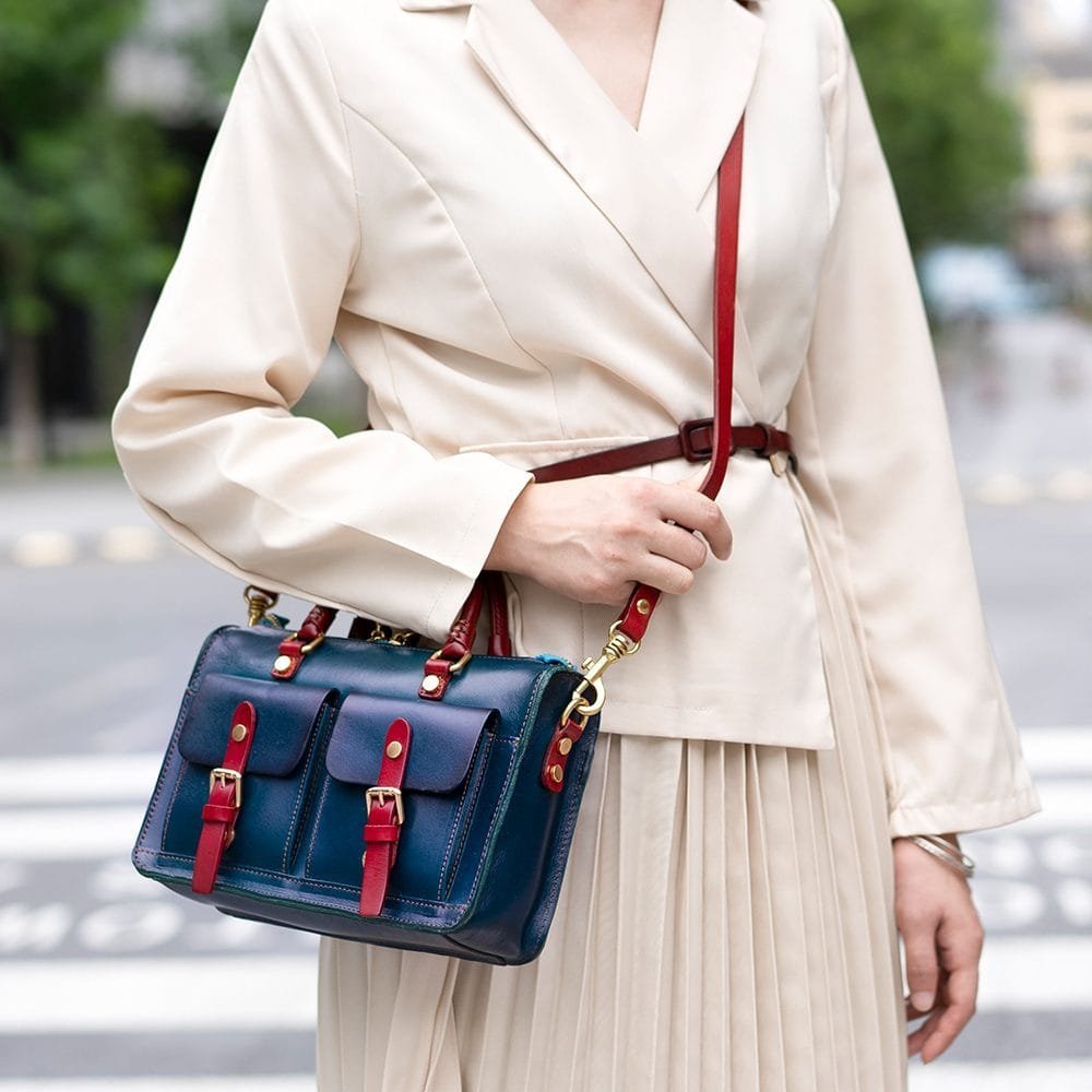 Tote Bag for Women Large Shoulder Handbag Work Full Grain Cowhide Leather Article: HT-FL012 - Image 4