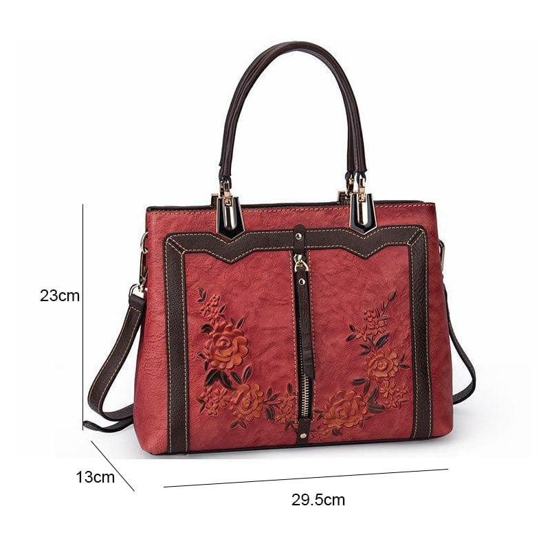 Tote Bag for Women Large Shoulder Handbag Work Full Grain Cowhide Leather Article: HT-FL015 - Image 4
