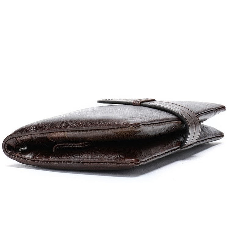 Long Zipper Girls Clutch Bag Ladies Wallet Mobile Phone Full Grain Cowhide Leather Article: WLT-FL006 - Image 4