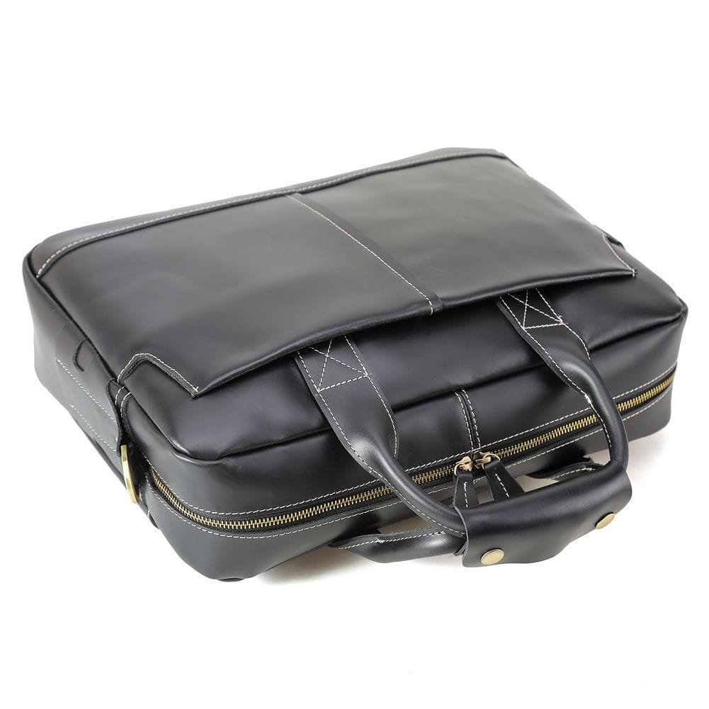 High Quality Laptop Messenger Bag Full Grain Leather Cowhide Briefcases for Men Article: MGR-UL003 - Image 4