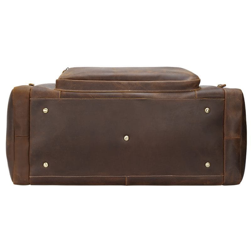 Full Grain Cowhide Leather Travel Bag Duffel Bag Weekend Outdoor for Men Article: DFL-ML006 - Image 5