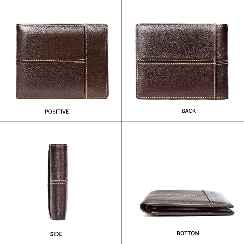 Full Grain Cowhide Leather Man Real Leather Wallet Article: WLT-ML004 - Image 5
