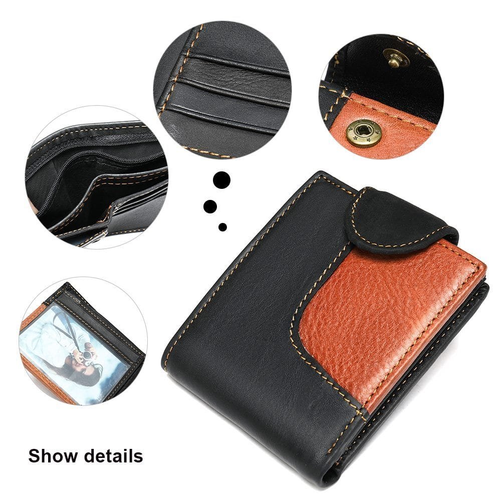 Full Grain Cowhide Leather Man Real Leather Wallet Article: WLT-ML008 - Image 5