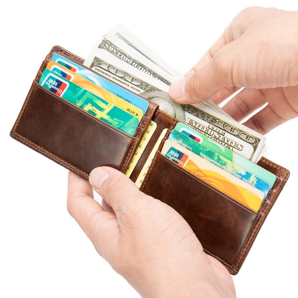 Full Grain Cowhide Leather Man Real Leather Wallet Article: WLT-ML009 - Image 4