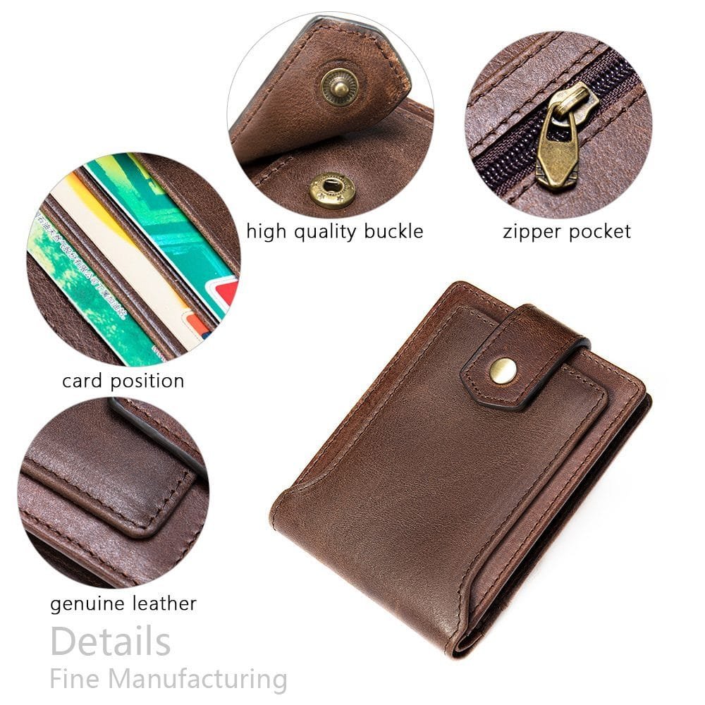 Full Grain Cowhide Leather Man Real Leather Wallet Article: WLT-ML029 - Image 4