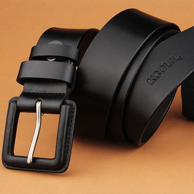 Full Grain Cowhide Leather Man Real Leather Belt Article: BT-ML015 - Image 4