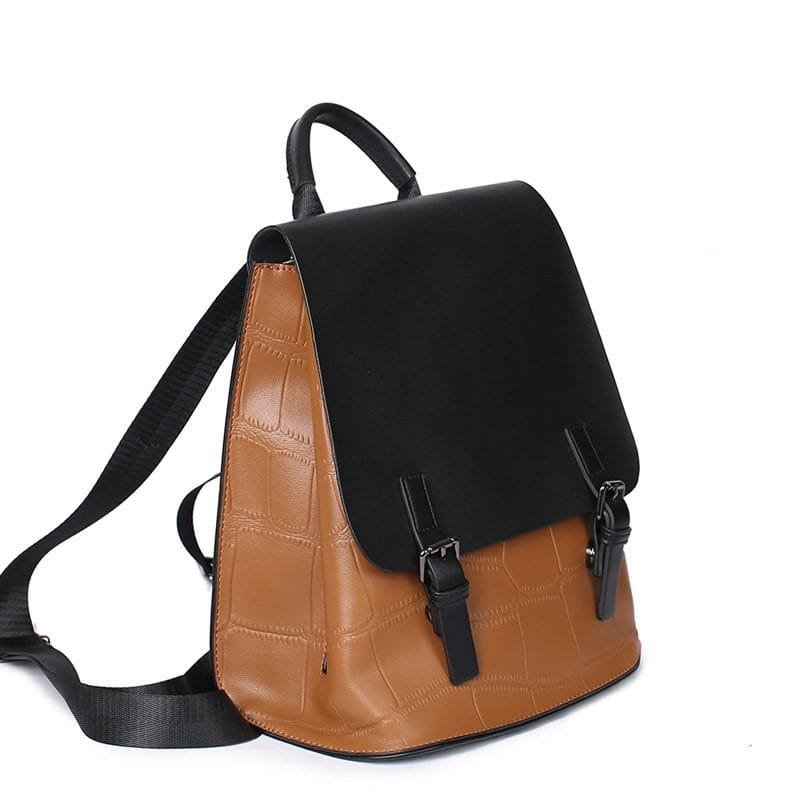 High Quality Women Vintage Full Grain Cowhide Leather Office Laptop College Backpack Article: BPKW-FL005 - Image 5