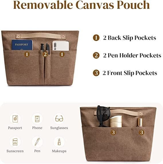 Tote Bag for Women Large Shoulder Handbag Work Full Grain Cowhide Leather Article: HT-FL001 - Image 5
