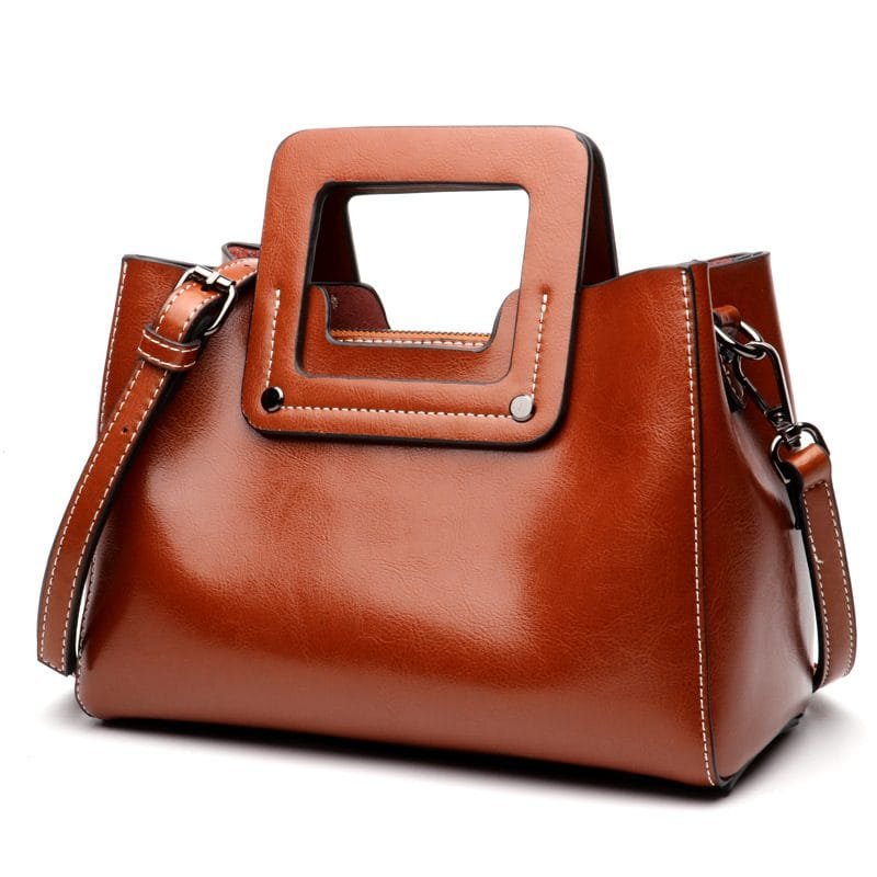 Tote Bag for Women Large Shoulder Handbag Work Full Grain Cowhide Leather Article: HT-FL003 - Image 6