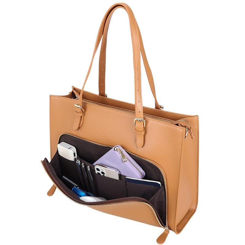 Tote Bag for Women Large Shoulder Handbag Work Full Grain Cowhide Leather Article: HT-FL007 - Image 5