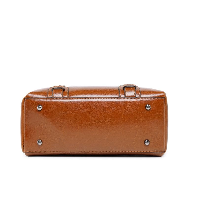 Tote Bag for Women Large Shoulder Handbag Work Full Grain Cowhide Leather Article: HT-FL010 - Image 5