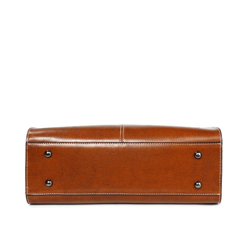 Tote Bag for Women Large Shoulder Handbag Work Full Grain Cowhide Leather Article: HT-FL013 - Image 5
