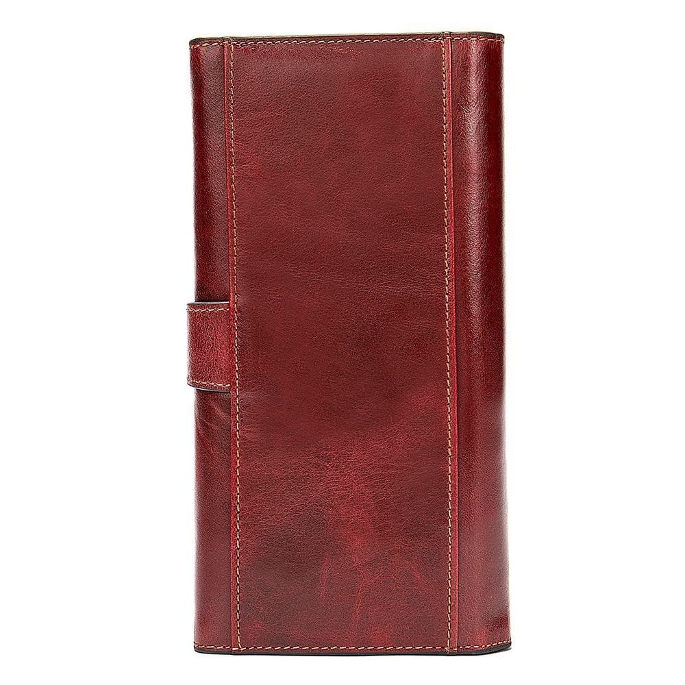 Long Zipper Girls Clutch Bag Ladies Wallet Mobile Phone Full Grain Cowhide Leather Article: WLT-FL004