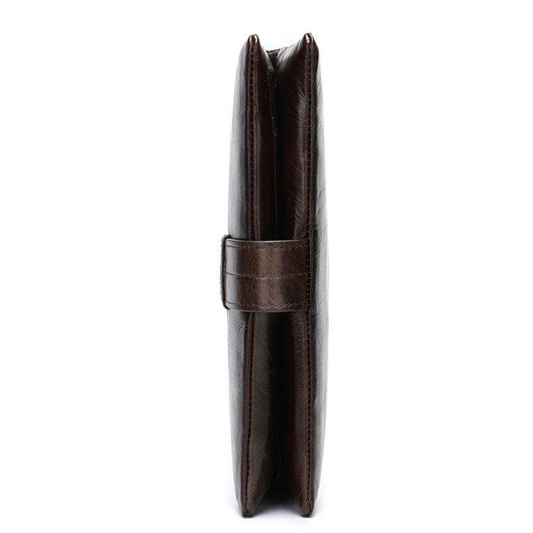 Long Zipper Girls Clutch Bag Ladies Wallet Mobile Phone Full Grain Cowhide Leather Article: WLT-FL006 - Image 5