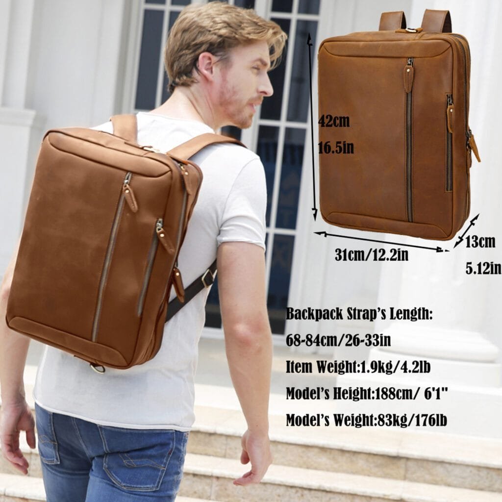 High Quality Laptop Messenger Bag Full Grain Leather Cowhide Briefcases for Men Article: MGR-UL010 - Image 5