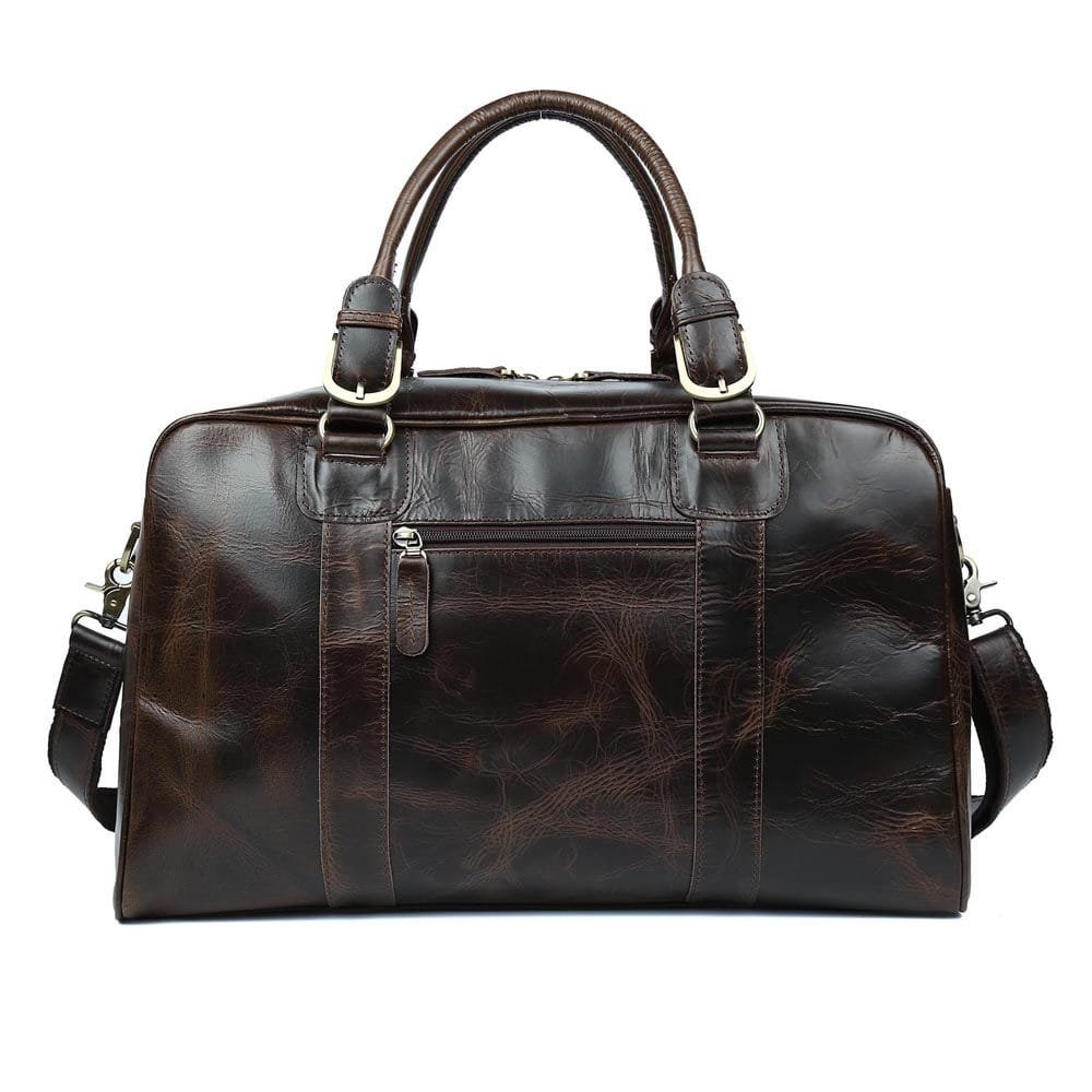 Full Grain Cowhide Leather Travel Bag Duffel Bag Weekend Outdoor for Men Article: DFL-ML004 - Image 5