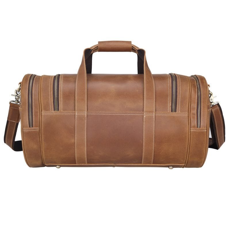 Full Grain Cowhide Leather Travel Bag Duffel Bag Weekend Outdoor for Men Article: DFL-ML007 - Image 4