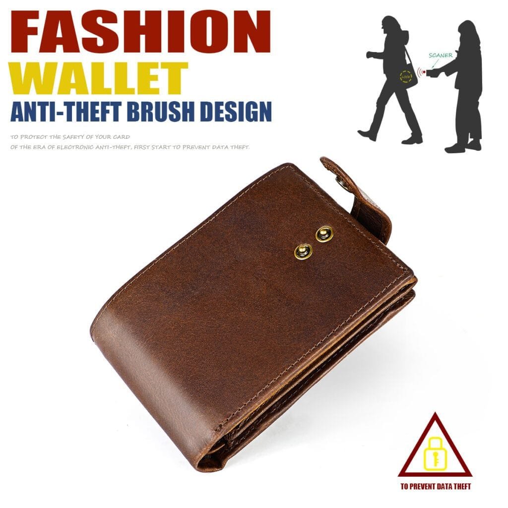 Full Grain Cowhide Leather Man Real Leather Wallet Article: WLT-ML003