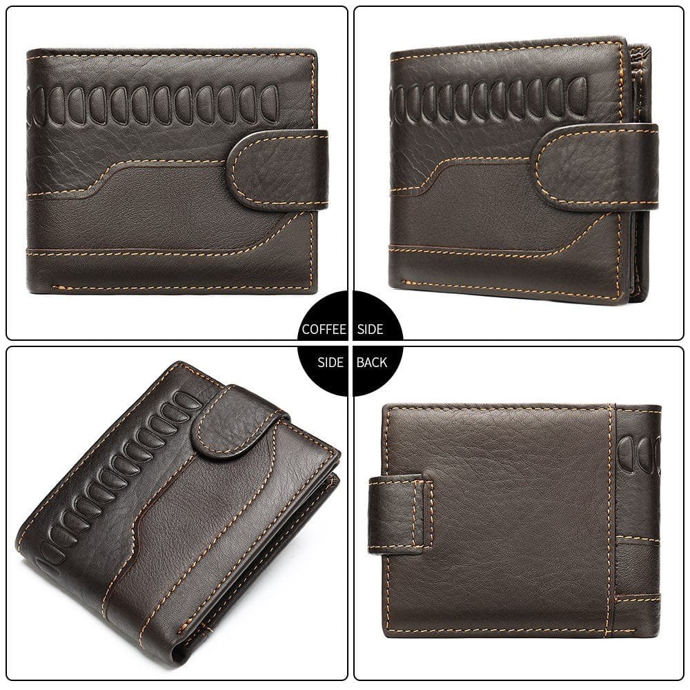 Full Grain Cowhide Leather Man Real Leather Wallet Article: WLT-ML008 - Image 4