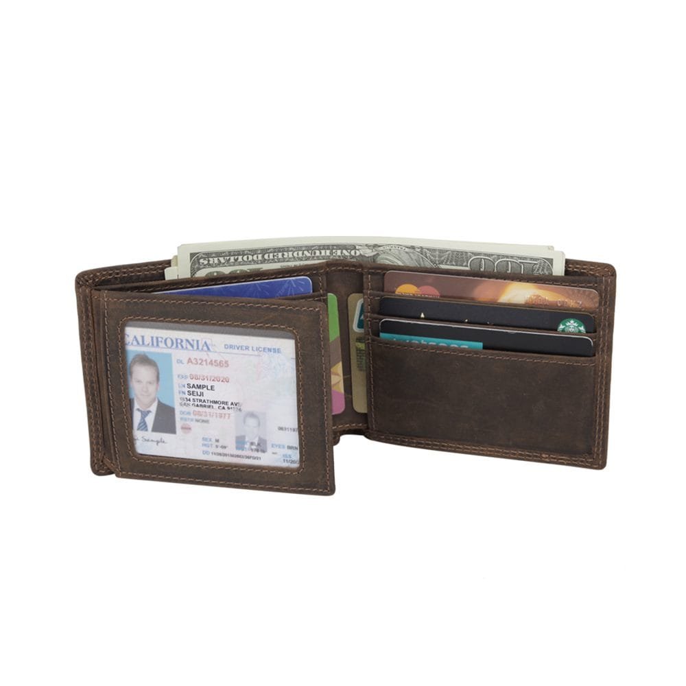 Full Grain Cowhide Leather Man Real Leather Wallet Article: WLT-ML010 - Image 5