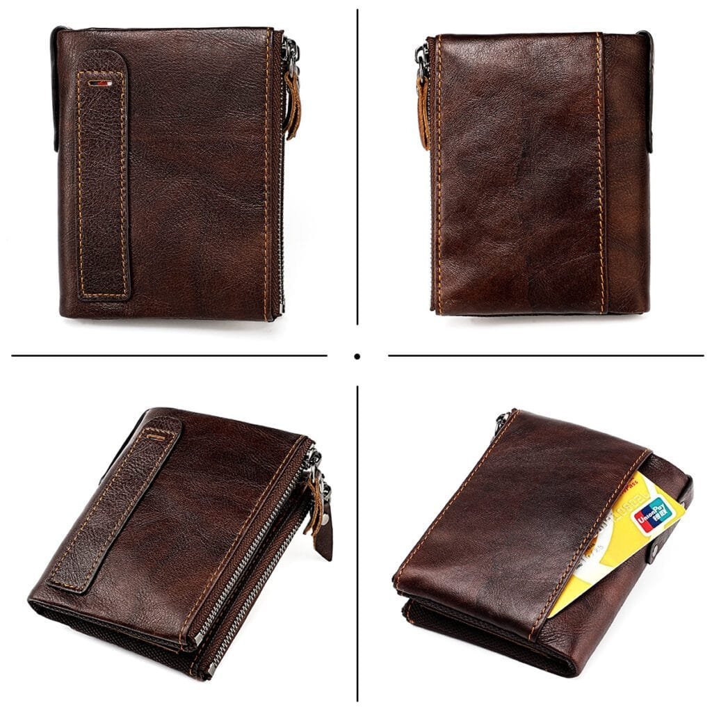 Full Grain Cowhide Leather Man Real Leather Wallet Article: WLT-ML012 - Image 4
