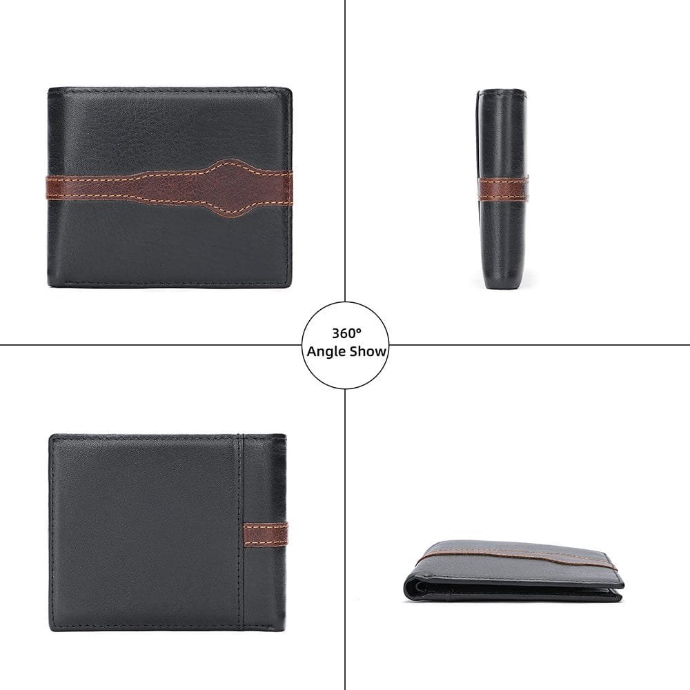 Full Grain Cowhide Leather Man Real Leather Wallet Article: WLT-ML019 - Image 4