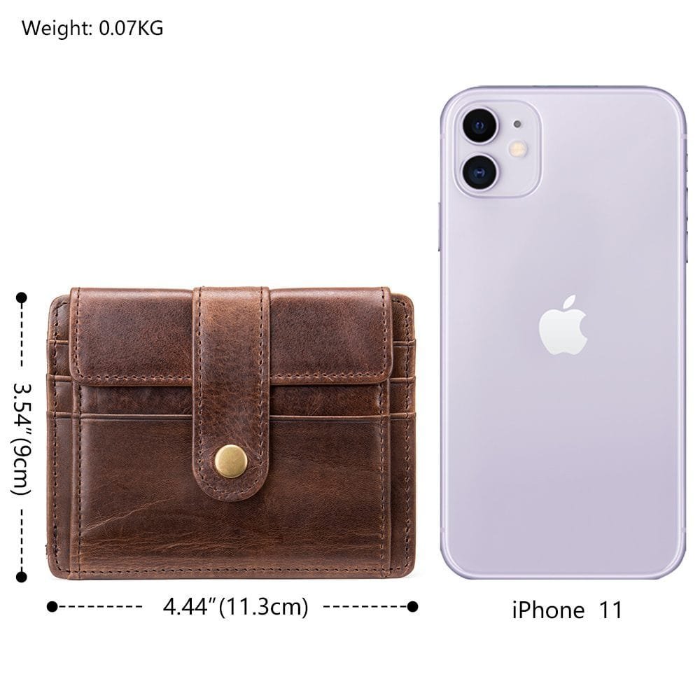 Full Grain Cowhide Leather Man Real Leather Wallet Article: WLT-ML030 - Image 6