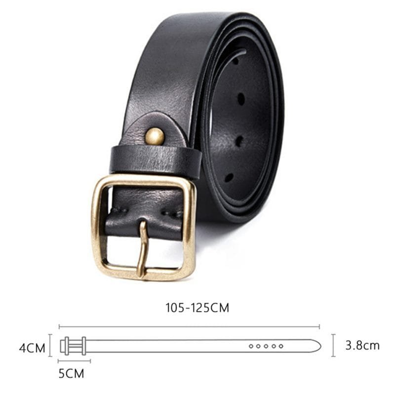Full Grain Cowhide Leather Man Real Leather Belt Article: BT-ML012 - Image 6