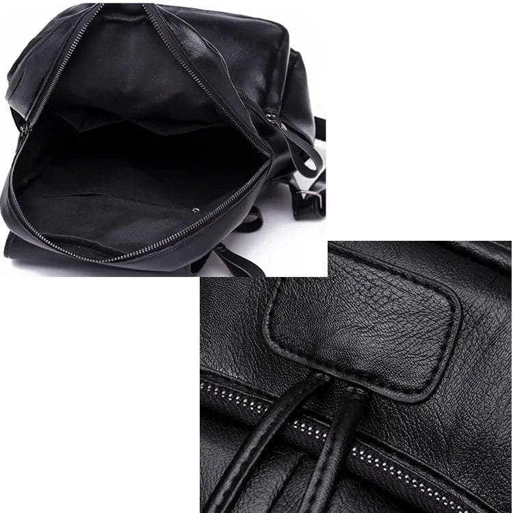 High Quality Women Vintage Full Grain Cowhide Leather Office Laptop College Backpack Article: BPKW-FL001 - Image 3