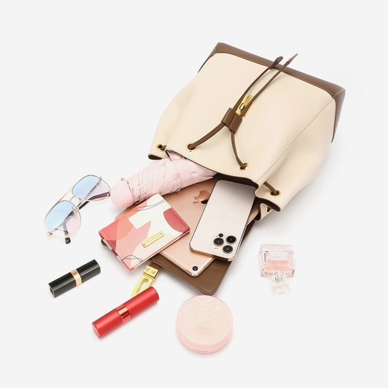 High Quality Women Vintage Full Grain Cowhide Leather Office Laptop College Backpack Article: BPKW-FL002 - Image 6