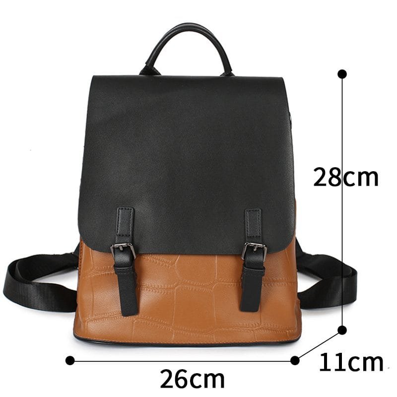 High Quality Women Vintage Full Grain Cowhide Leather Office Laptop College Backpack Article: BPKW-FL005 - Image 6