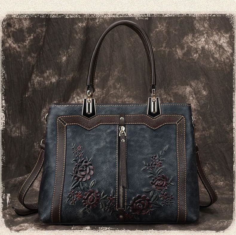 Tote Bag for Women Large Shoulder Handbag Work Full Grain Cowhide Leather Article: HT-FL015 - Image 6