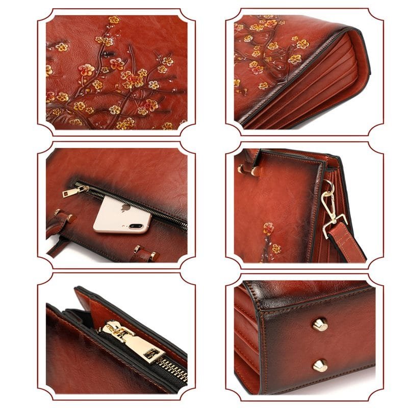 Tote Bag for Women Large Shoulder Handbag Work Full Grain Cowhide Leather Article: HT-FL016 - Image 6