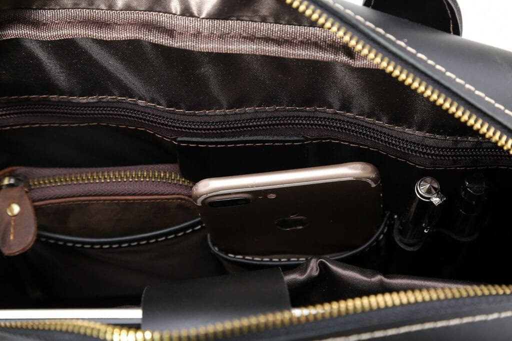 High Quality Laptop Messenger Bag Full Grain Leather Cowhide Briefcases for Men Article: MGR-UL003 - Image 6