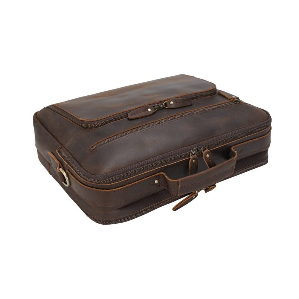 High Quality Laptop Messenger Bag Full Grain Leather Cowhide Briefcases for Men Article: MGR-UL006 - Image 3