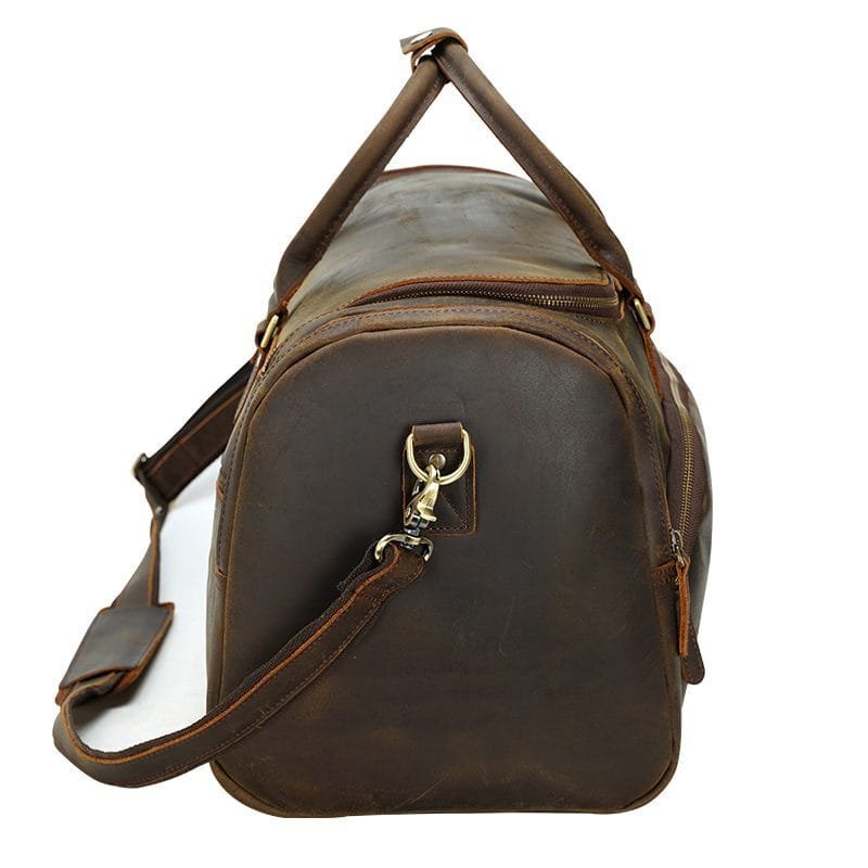 Full Grain Cowhide Leather Travel Bag Duffel Bag Weekend Outdoor for Men Article: DFL-ML009 - Image 3