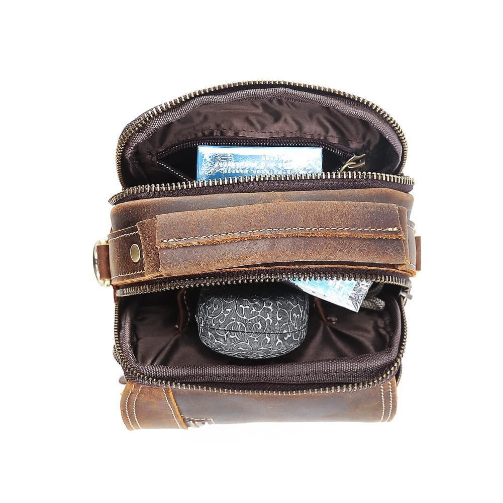 Full Grain Cowhide Leather Handmade Men Messenger Crossbody Satchel Bag Article: SCB-ML004 - Image 6