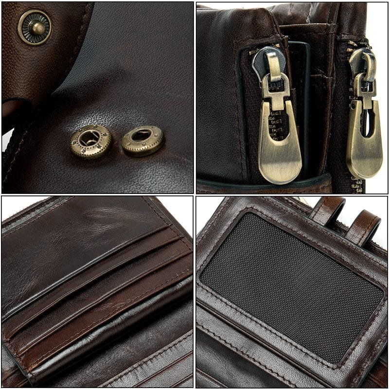 Full Grain Cowhide Leather Man Real Leather Wallet Article: WLT-ML002 - Image 6