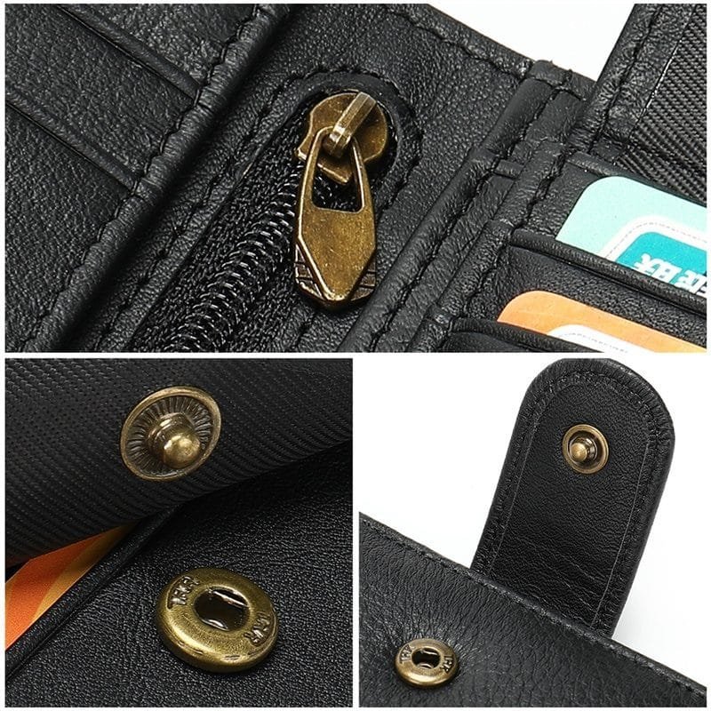 Full Grain Cowhide Leather Man Real Leather Wallet Article: WLT-ML015 - Image 3