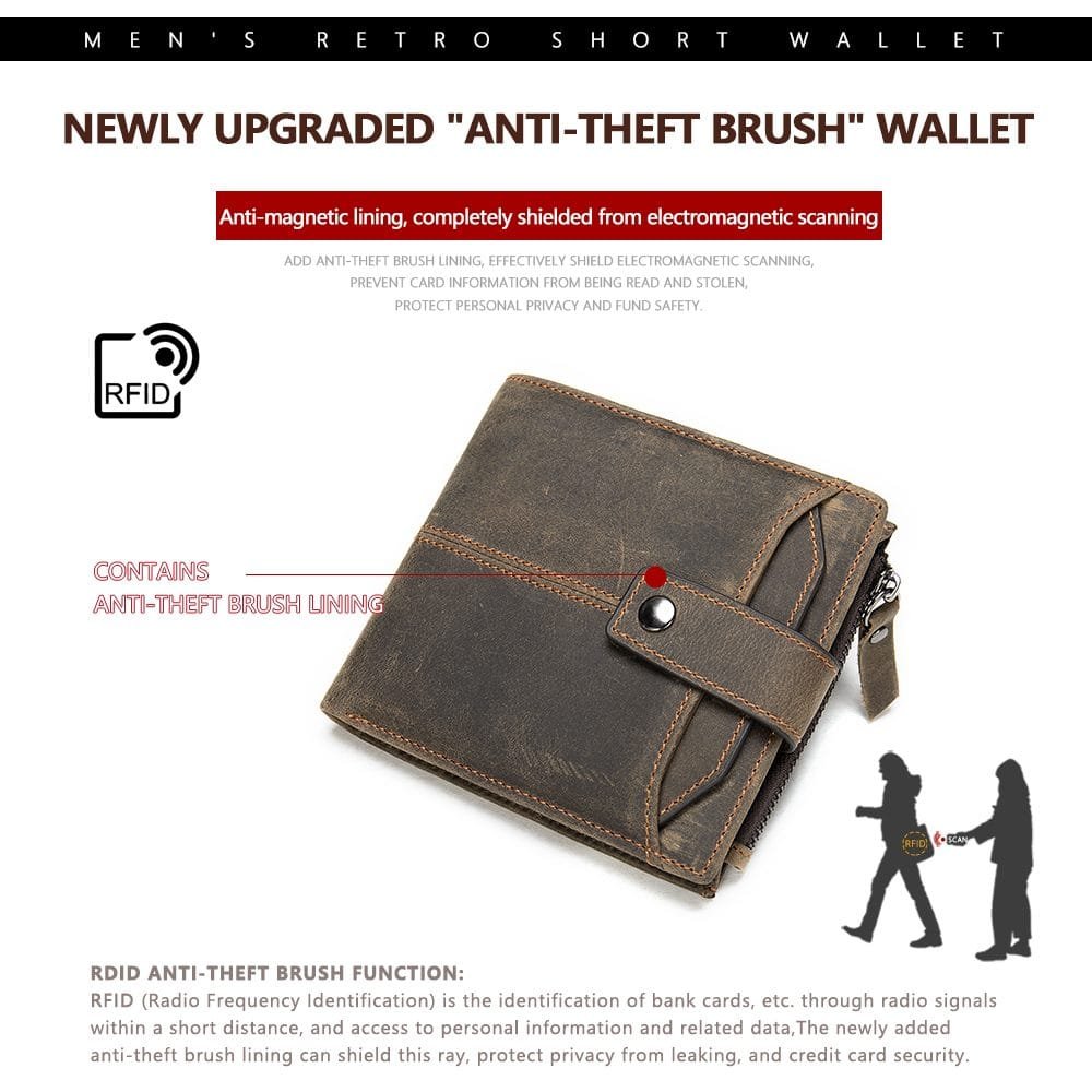 Full Grain Cowhide Leather Man Real Leather Wallet Article: WLT-ML021 - Image 3