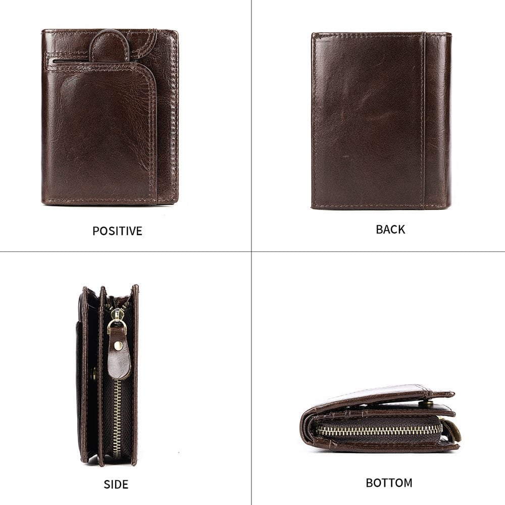 Full Grain Cowhide Leather Man Real Leather Wallet Article: WLT-ML023 - Image 3