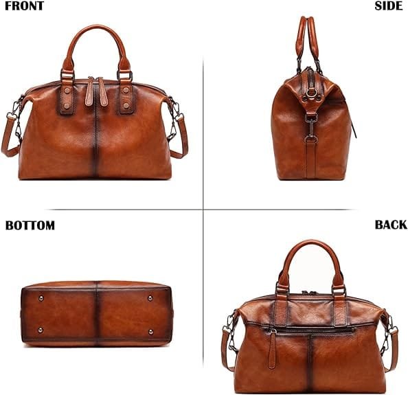 Tote Bag for Women Large Shoulder Handbag Work Full Grain Cowhide Leather Article: HT-FL021 - Image 3