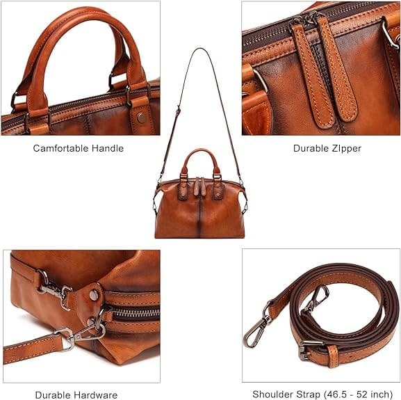 Tote Bag for Women Large Shoulder Handbag Work Full Grain Cowhide Leather Article: HT-FL021 - Image 5