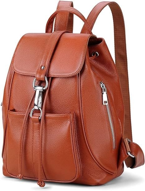 High Quality Women Vintage Full Grain Cowhide Leather Office Laptop College Backpack Article: BPKW-FL015