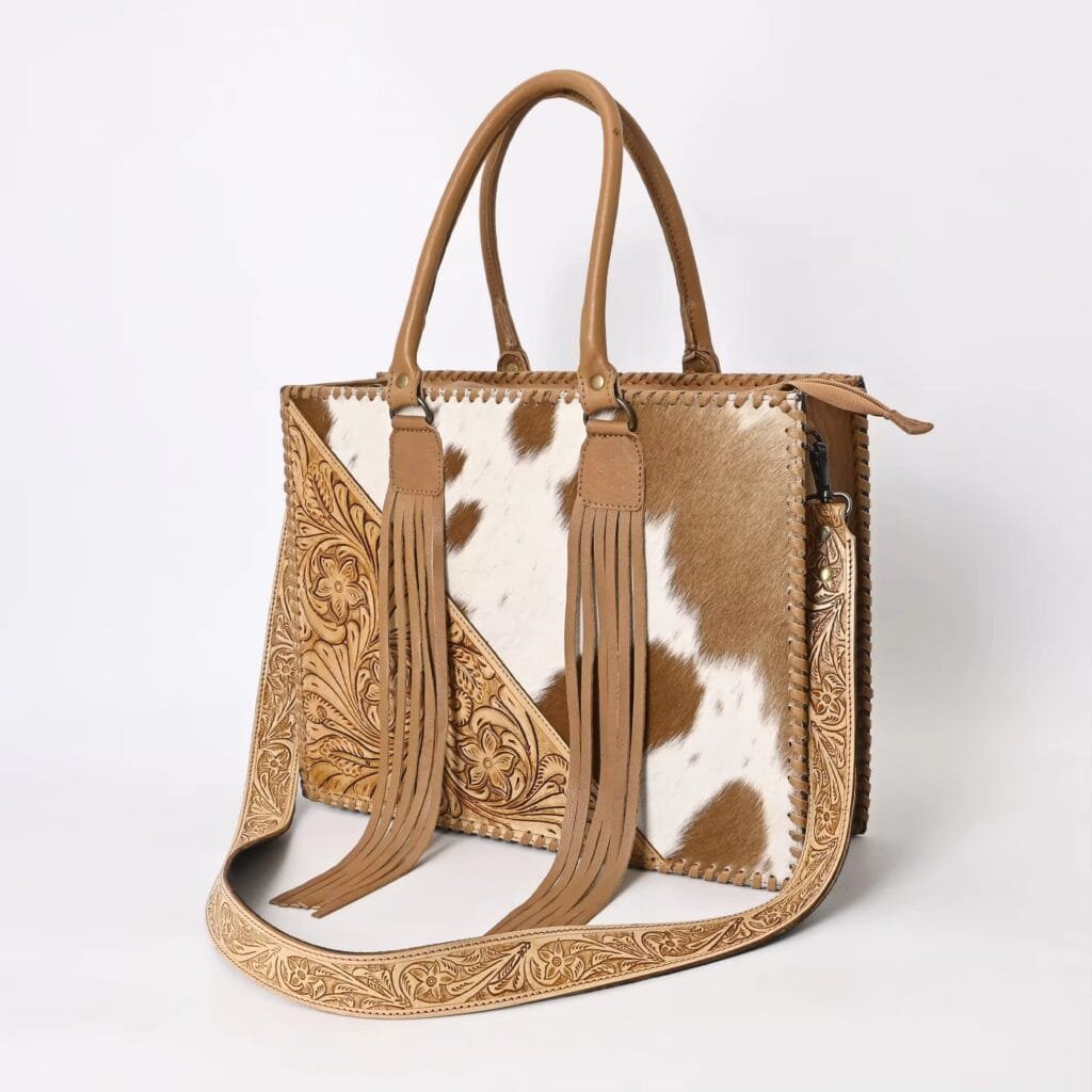 Tote Bag for Women Large Shoulder Handbag Work Full Grain Cowhide Leather Article: HT-FL017 - Image 3