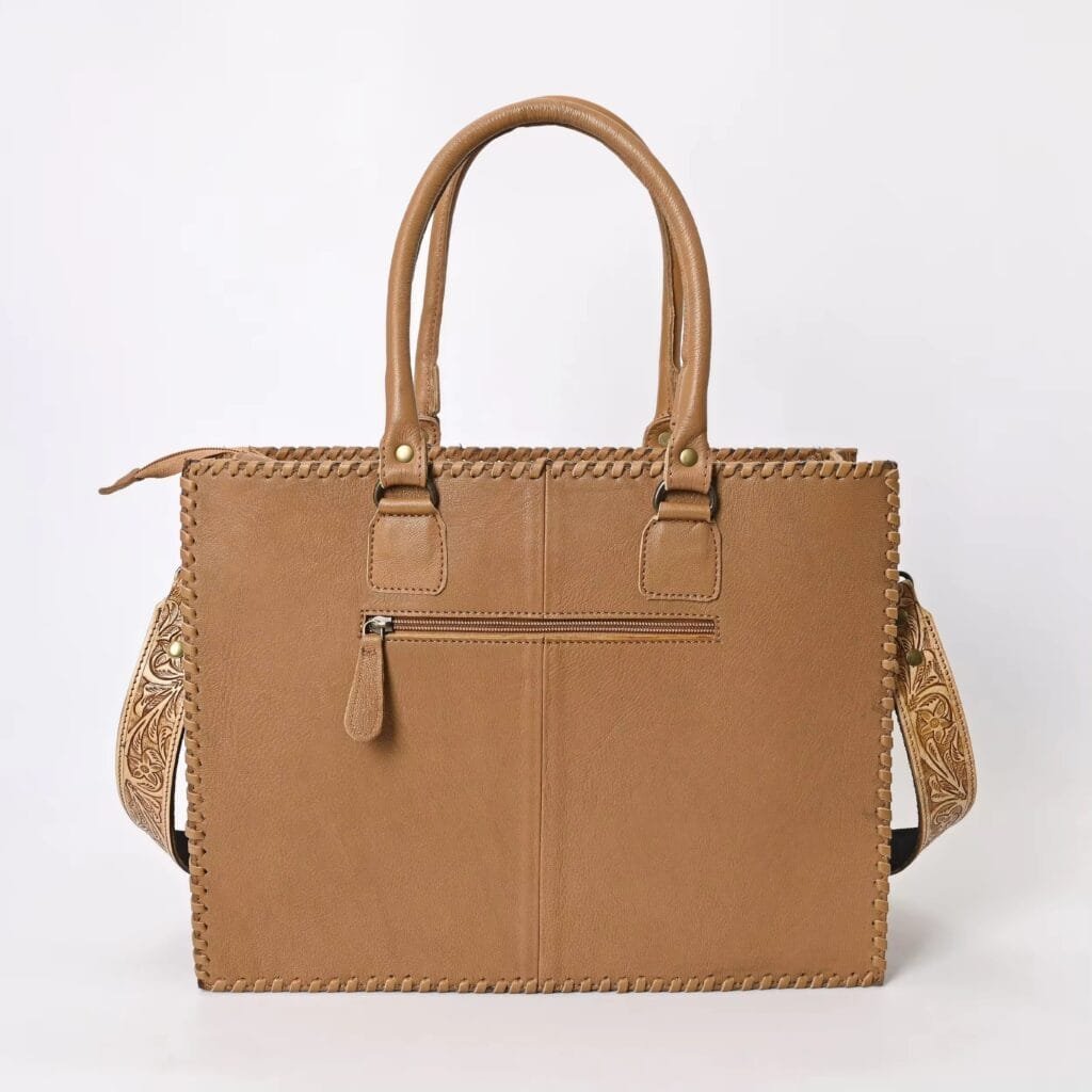 Tote Bag for Women Large Shoulder Handbag Work Full Grain Cowhide Leather Article: HT-FL017 - Image 4