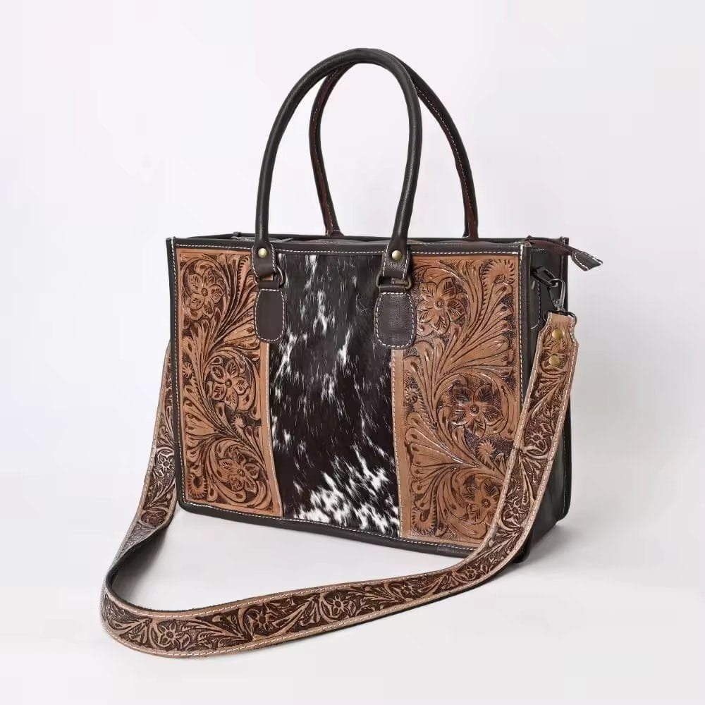 Tote Bag for Women Large Shoulder Handbag Work Full Grain Cowhide Leather Article: HT-FL018