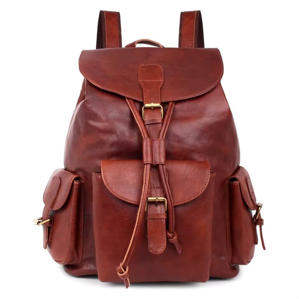 High Quality Women Vintage Full Grain Cowhide Leather Office Laptop College Backpack Article: BPKW-FL014